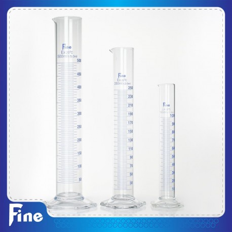مزور پایه 6 گوشه فاین گلاس measuring cylinder Fine glass