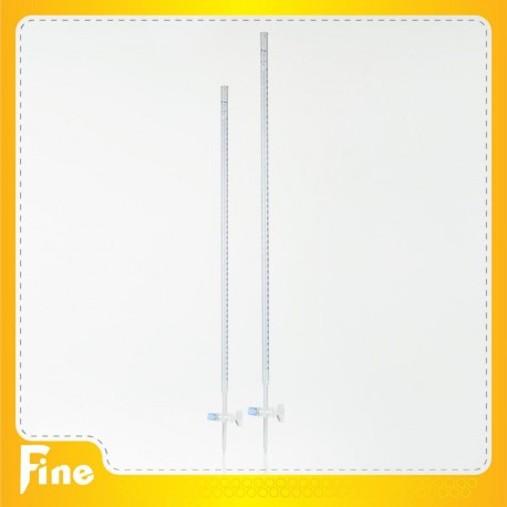 بورت ساده شیر شیشه ای فاین گلاس Burette Fine glass