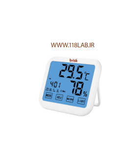 دماسنج ماکسیم مینیم بریسک Hygrometer and digital thermometer of Brisk touch screen HT44